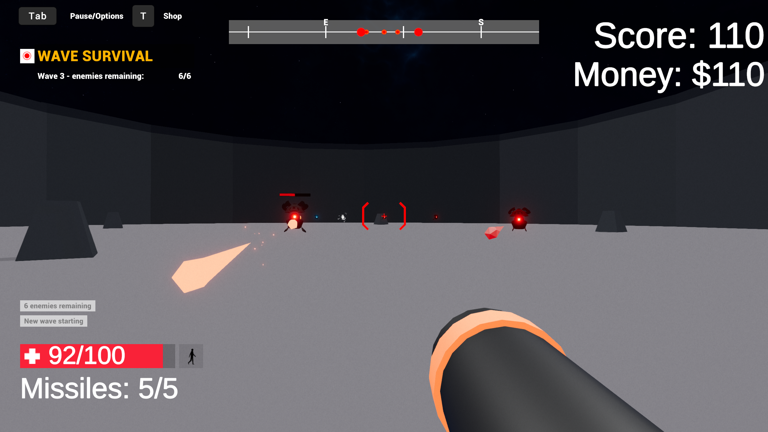 Screenshot of my Unity FPS game